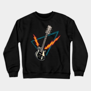 Electric Guitar Rock Guitarist Musician Crewneck Sweatshirt